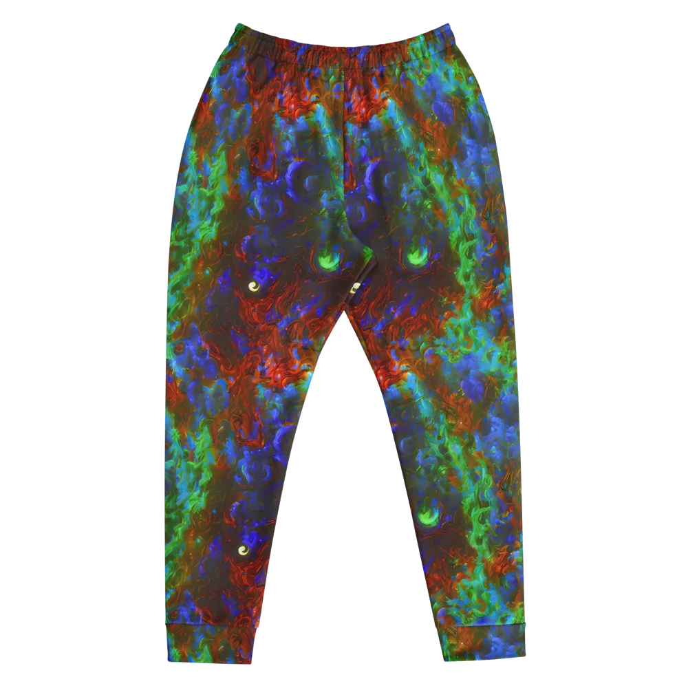 Prismatic Flame on Men's Joggers — Front