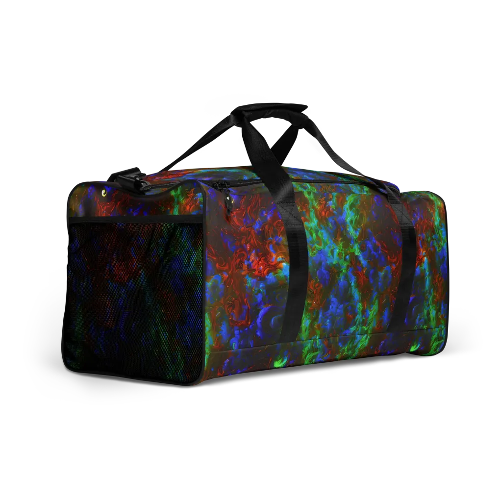 Prismatic Flame on Duffle Bag — Right Front