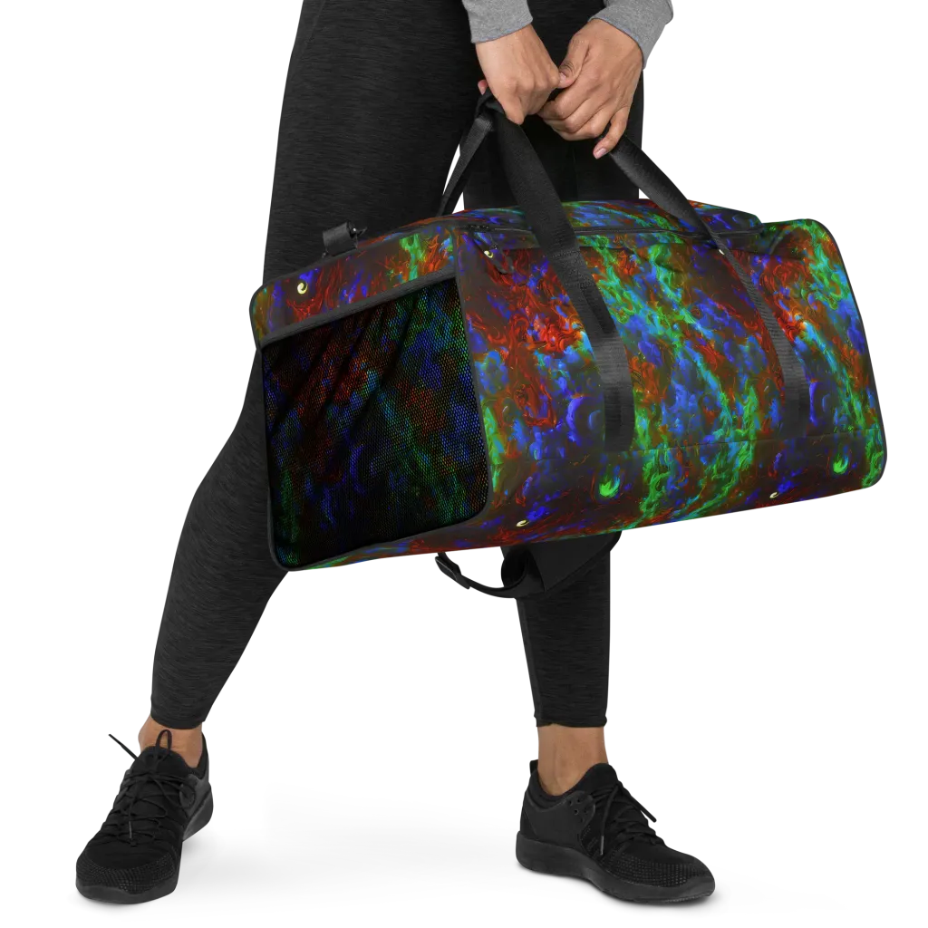 Prismatic Flame on Duffle Bag — Right Front