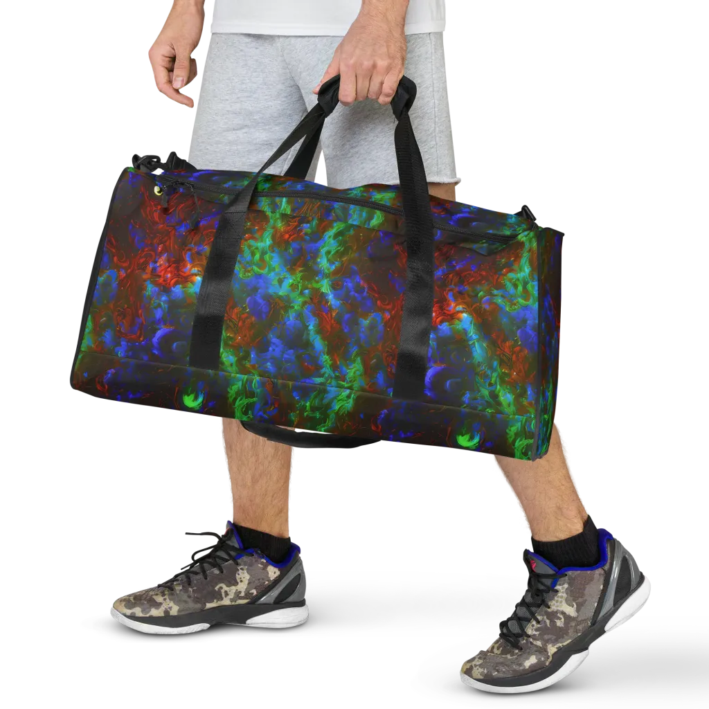 Prismatic Flame on Duffle Bag — Front