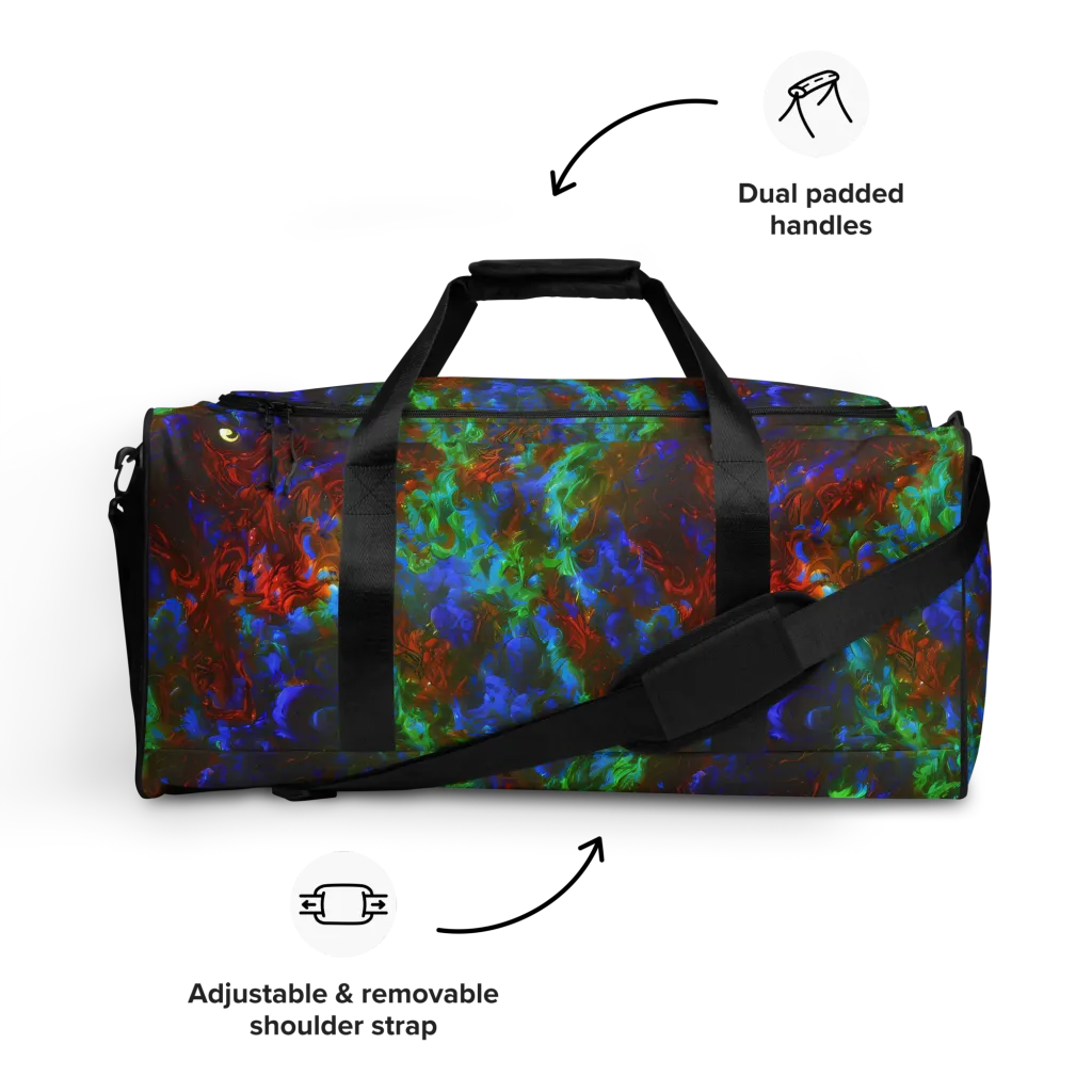 Prismatic Flame on Duffle Bag — Front