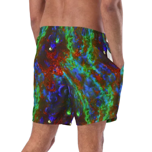 Prismatic Flame on a Swim Trunks