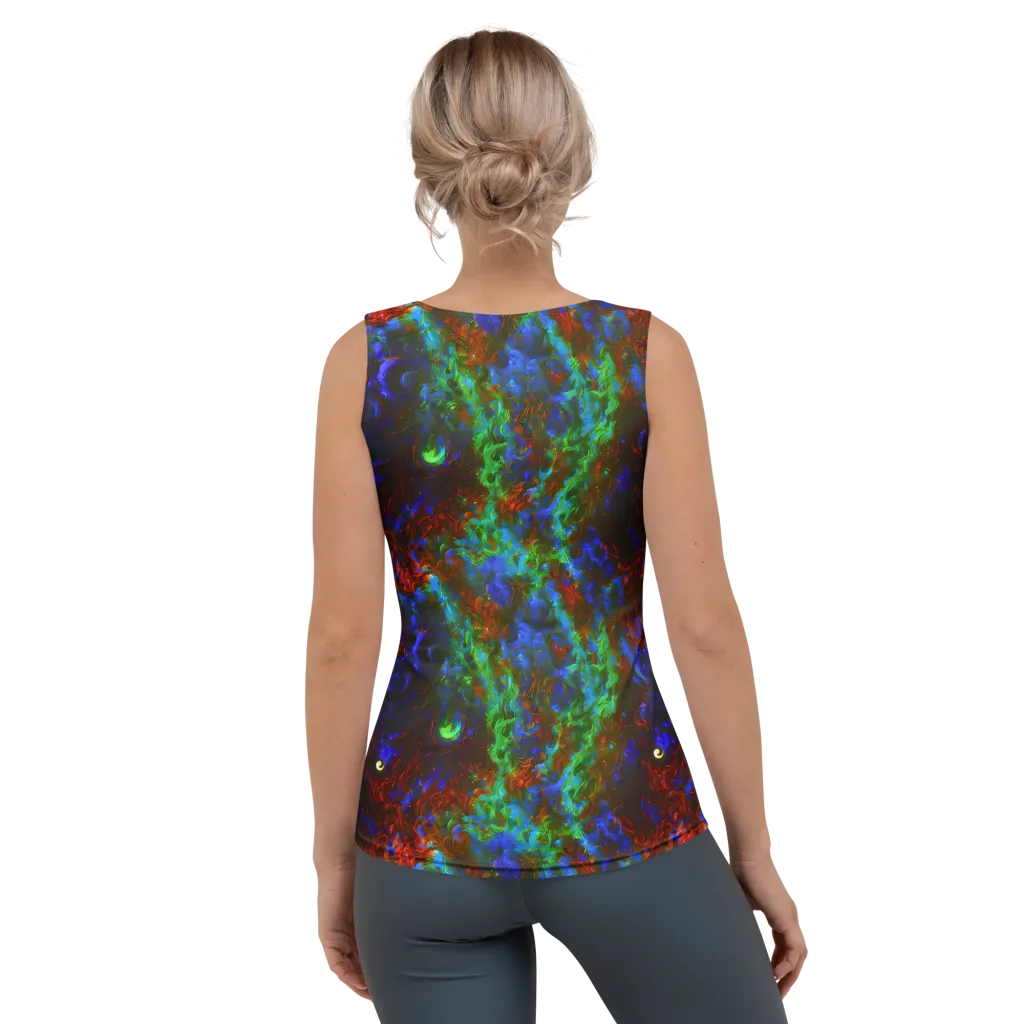Prismatic Flame on Women's Tank Top — Back