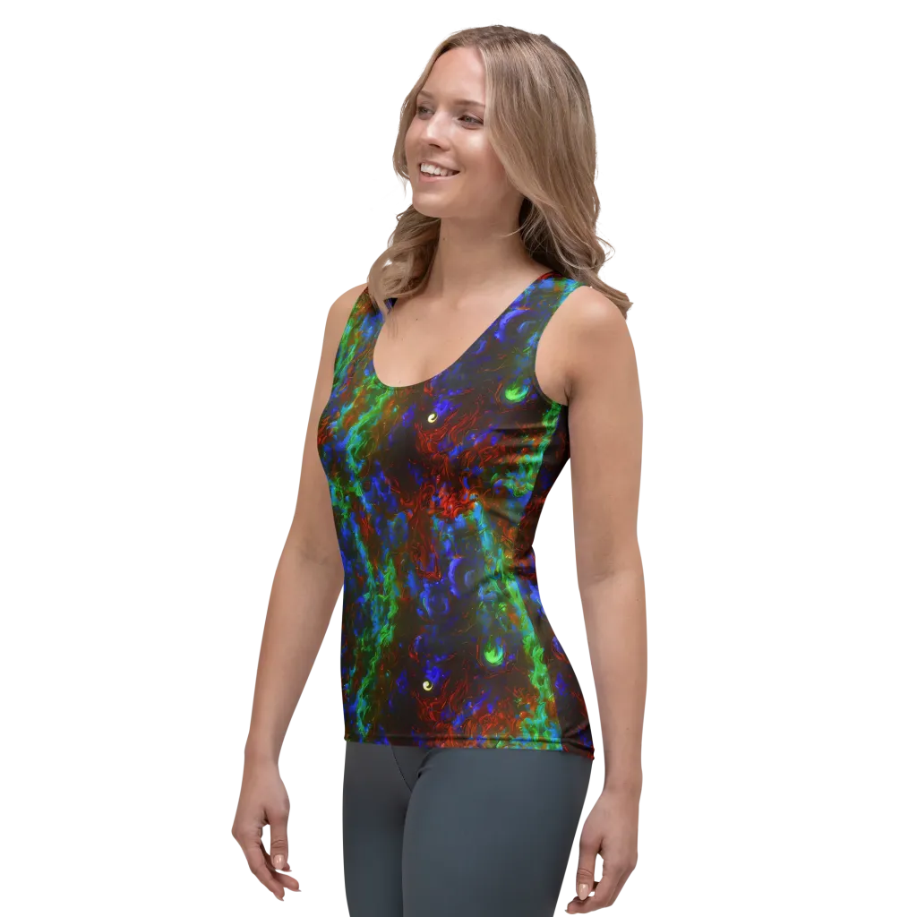 Prismatic Flame on Women's Tank Top — Left Front