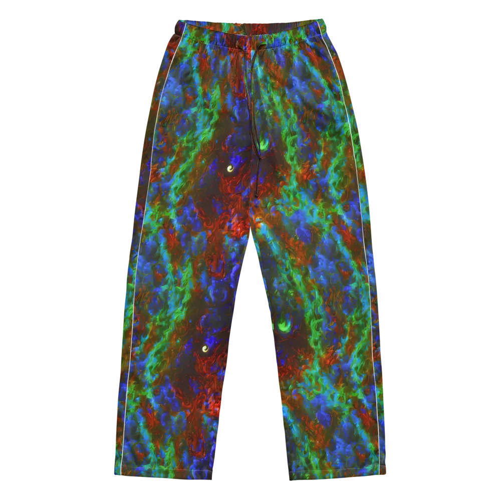 Prismatic Flame on Women's Pajama Pants — Front