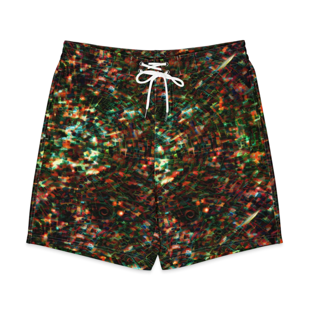 Emerald Afterdark on Men's Board Shorts — Front