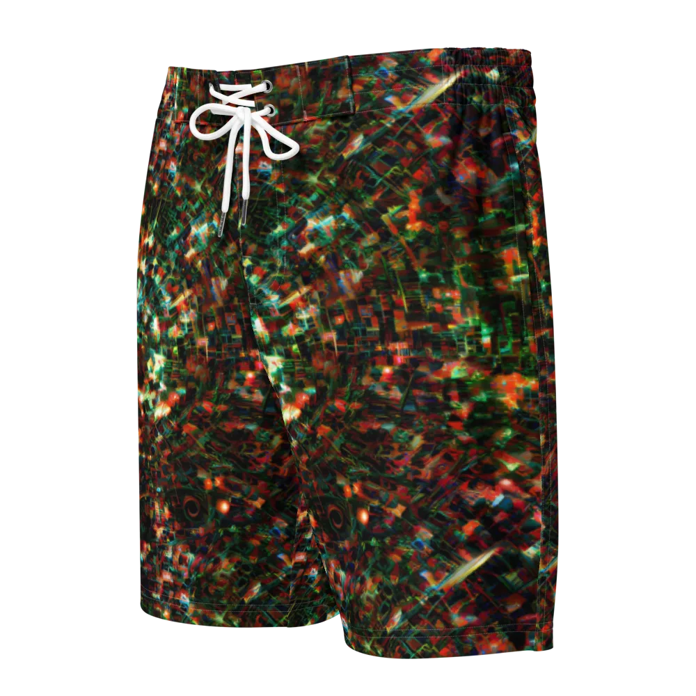 Emerald Afterdark on Men's Board Shorts — Front