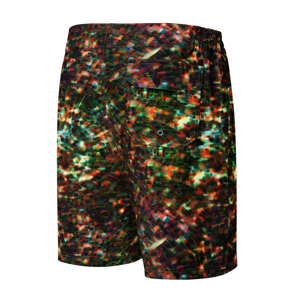 Emerald Afterdark on Men's Board Shorts — Back