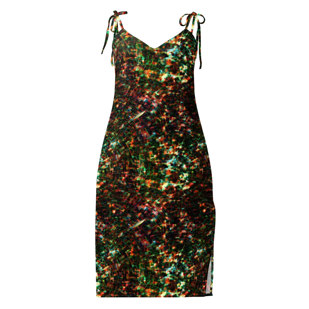 Emerald Afterdark on Slip Dress — Front