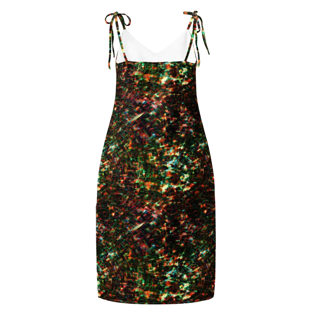 Emerald Afterdark on Slip Dress — Back