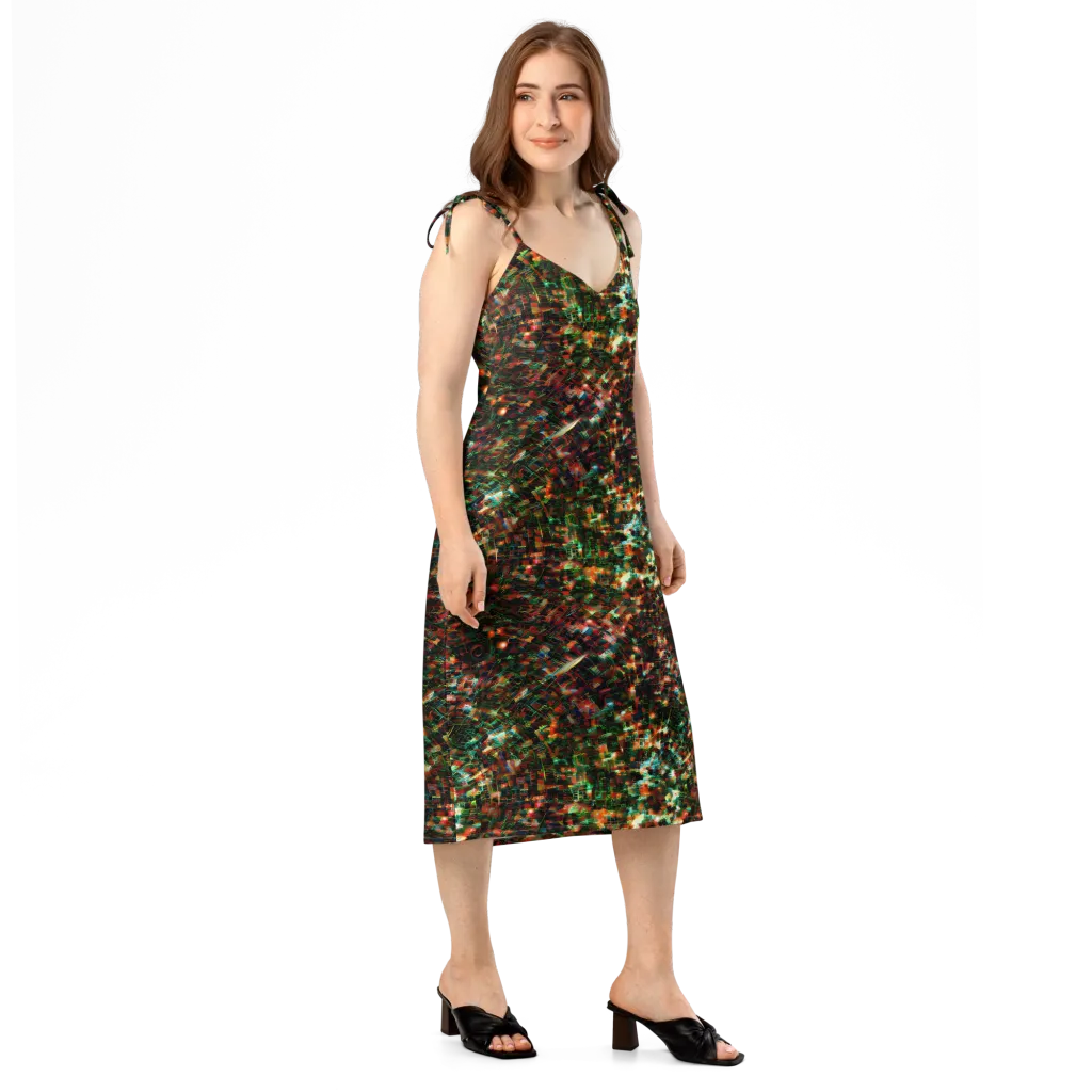 Emerald Afterdark on Slip Dress — Right Front