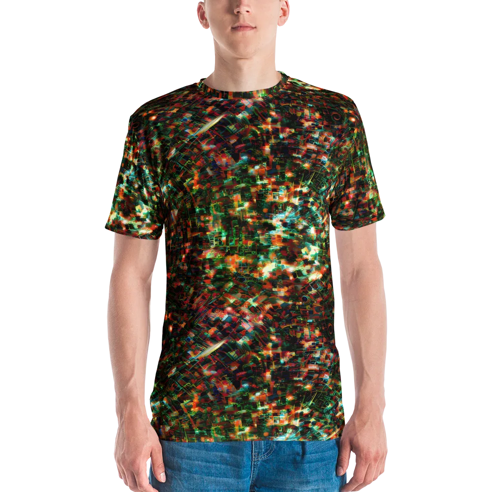 Emerald Afterdark on Men's Crew Neck T-Shirt — Front