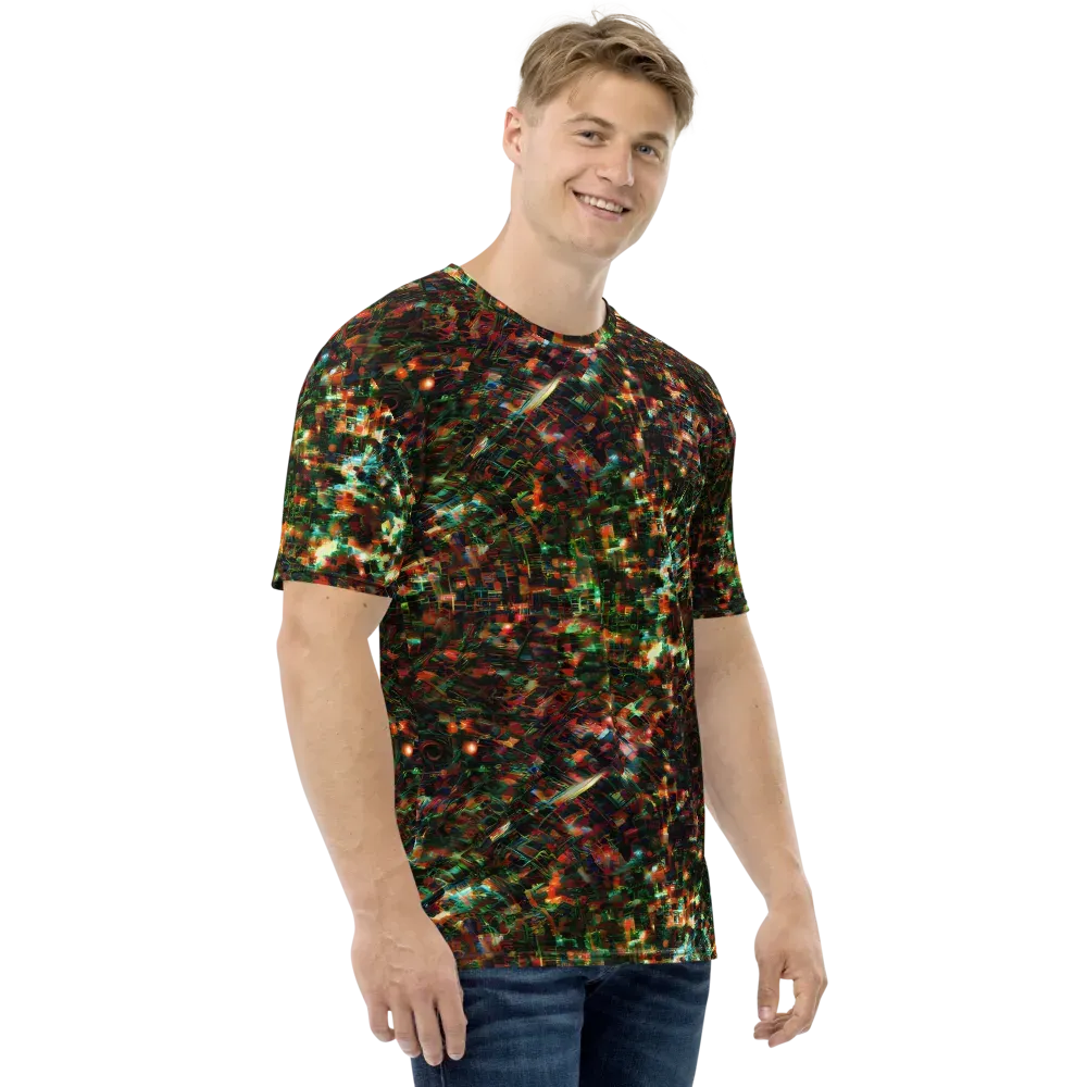 Emerald Afterdark on Men's Crew Neck T-Shirt — Right