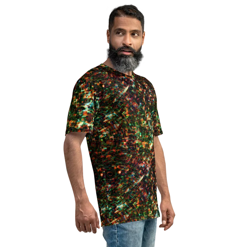 Emerald Afterdark on Men's Crew Neck T-Shirt — Right