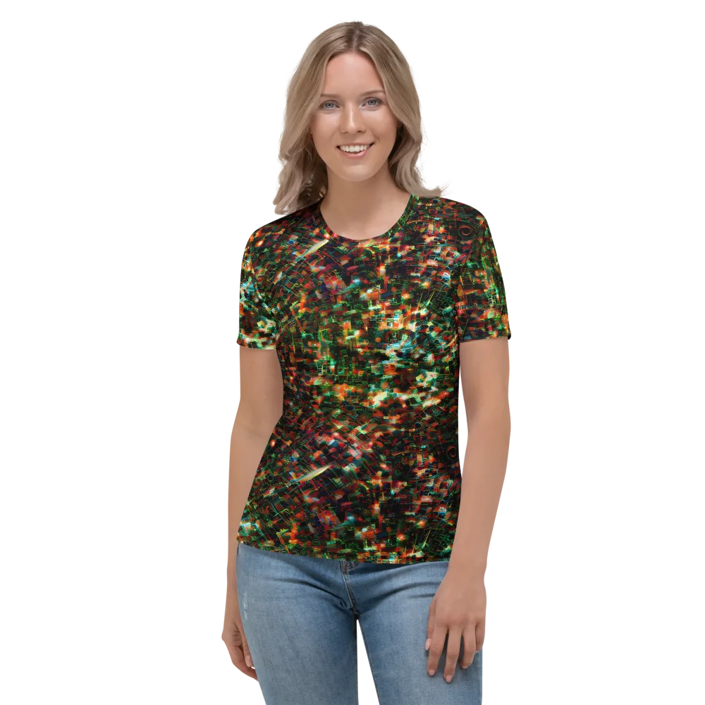 Emerald Afterdark on Women's Crew Neck T-Shirt — Front