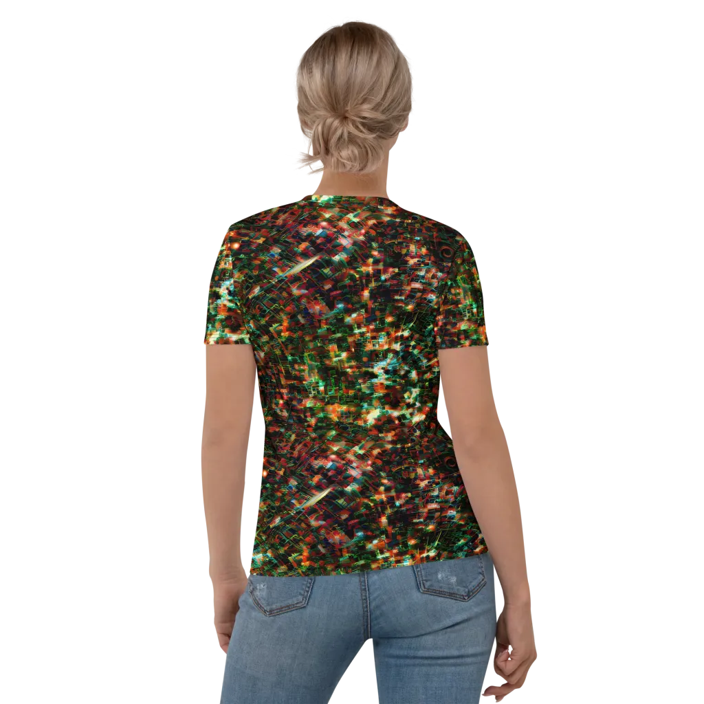 Emerald Afterdark on Women's Crew Neck T-Shirt — Back