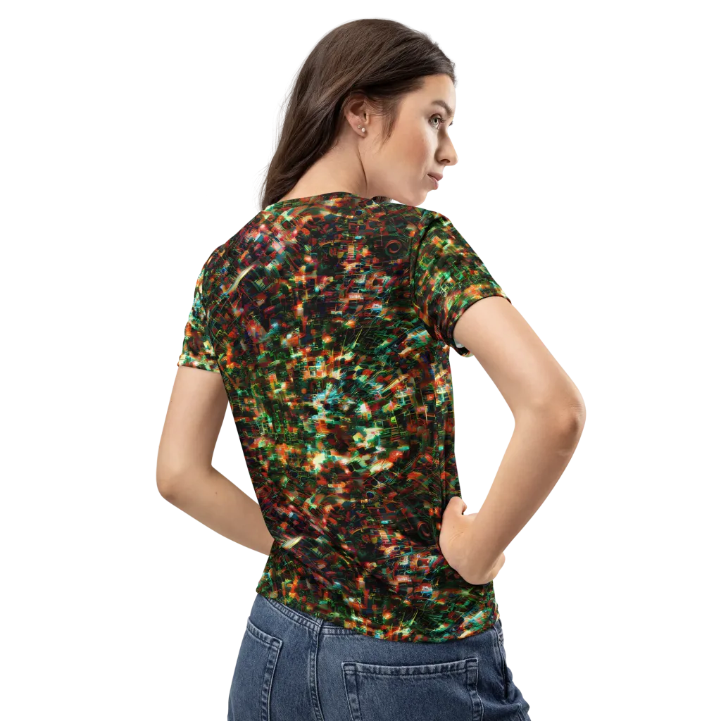 Emerald Afterdark on Women's Crew Neck T-Shirt — Back
