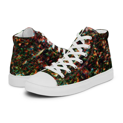 Emerald Afterdark on a Women's High Top Canvas Shoes
