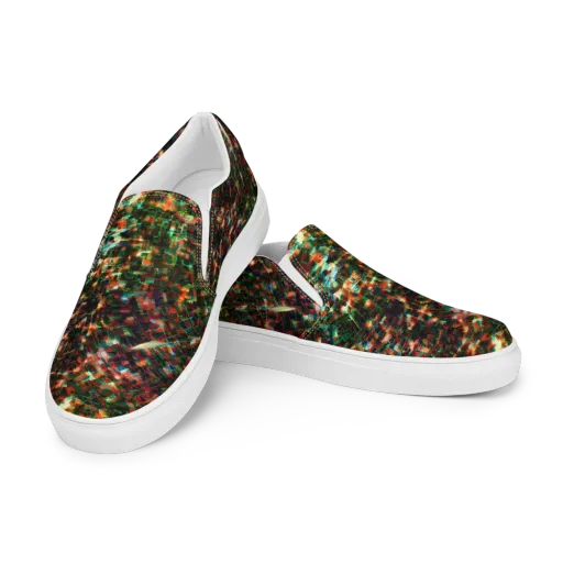 Emerald Afterdark on a Men's Slip-On Canvas Shoes