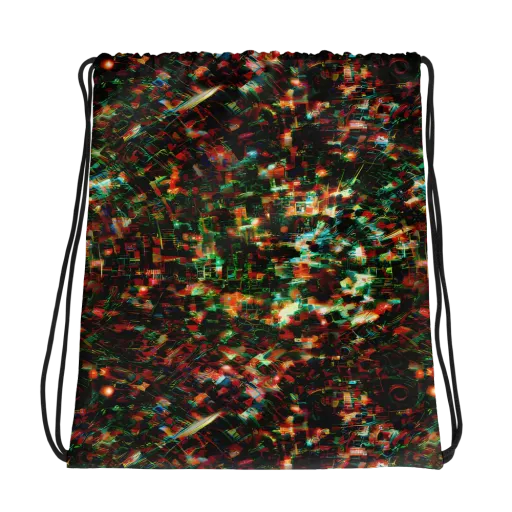 Emerald Afterdark on a Drawstring Bag