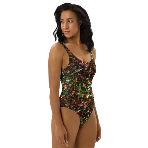 Emerald Afterdark on a One-Piece Swimsuit