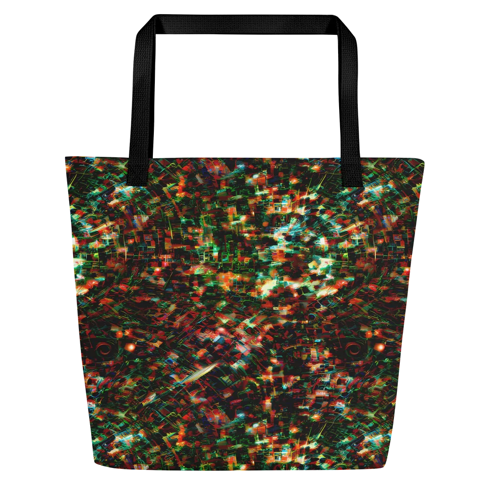 Emerald Afterdark on Large Tote Bag W/ Pocket — Front