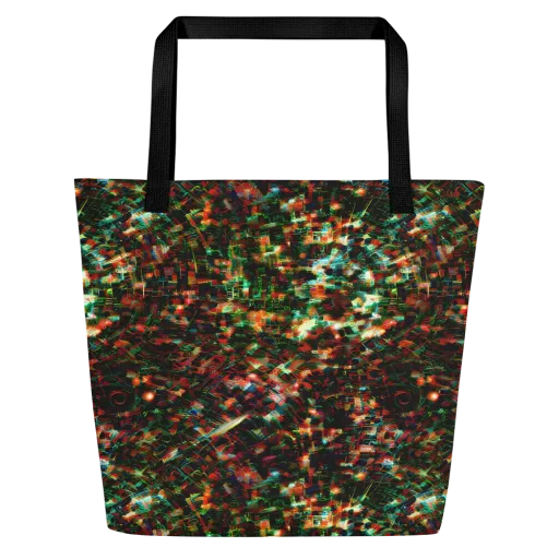 Emerald Afterdark on a Large Tote Bag W/ Pocket