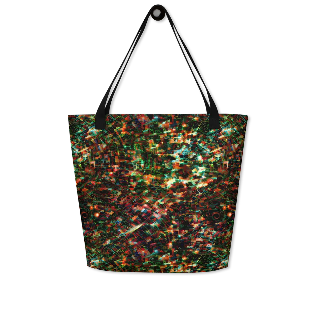 Emerald Afterdark on Large Tote Bag W/ Pocket — Front