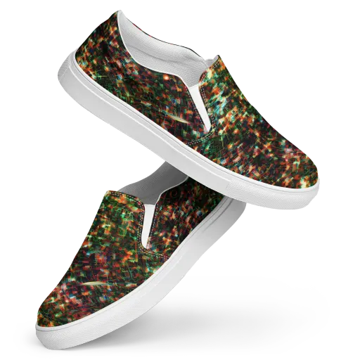 Emerald Afterdark on a Women's Slip-On Canvas Shoes