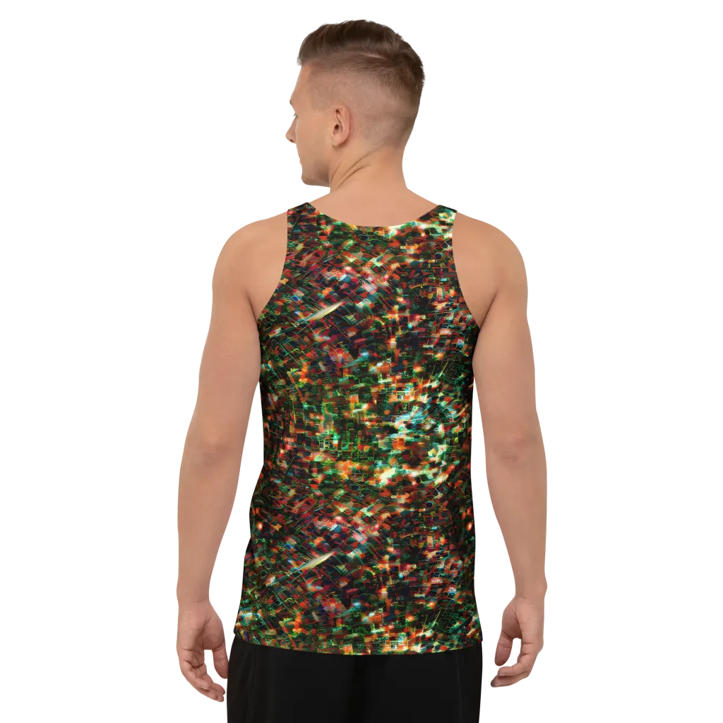 Emerald Afterdark on Men's Tank Top — Back