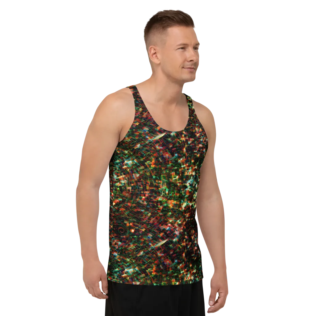 Emerald Afterdark on Men's Tank Top — Right Front