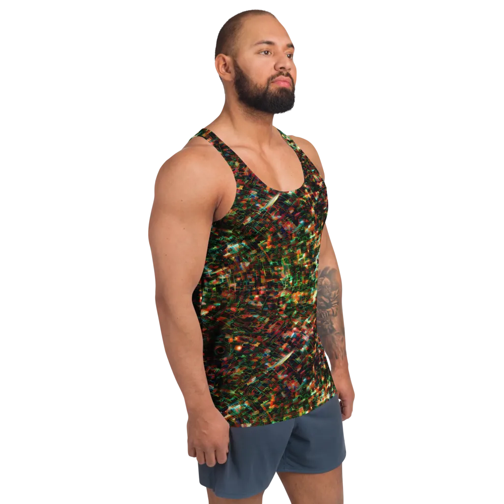 Emerald Afterdark on Men's Tank Top — Right Front