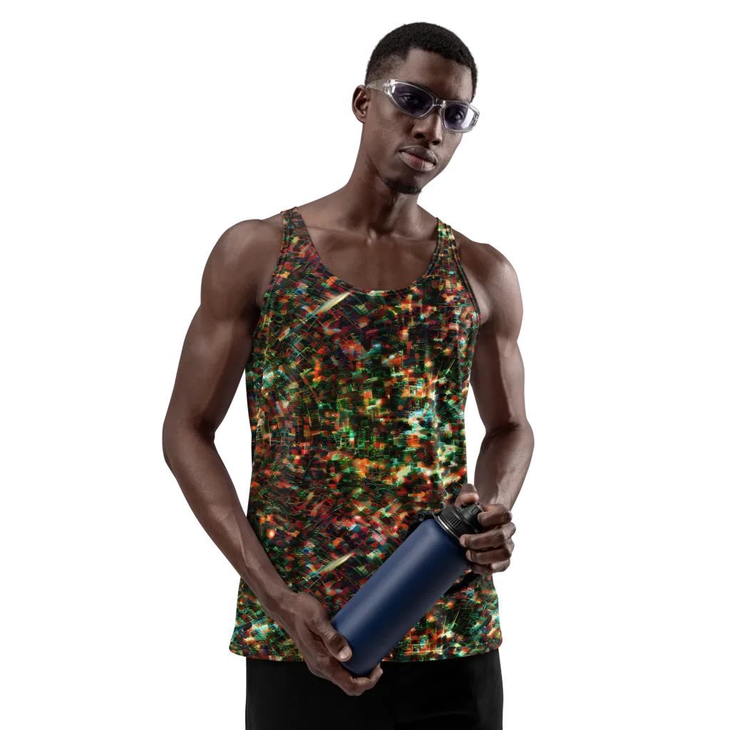 Emerald Afterdark on Men's Tank Top — Front