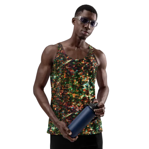 Emerald Afterdark on a Men's Tank Top