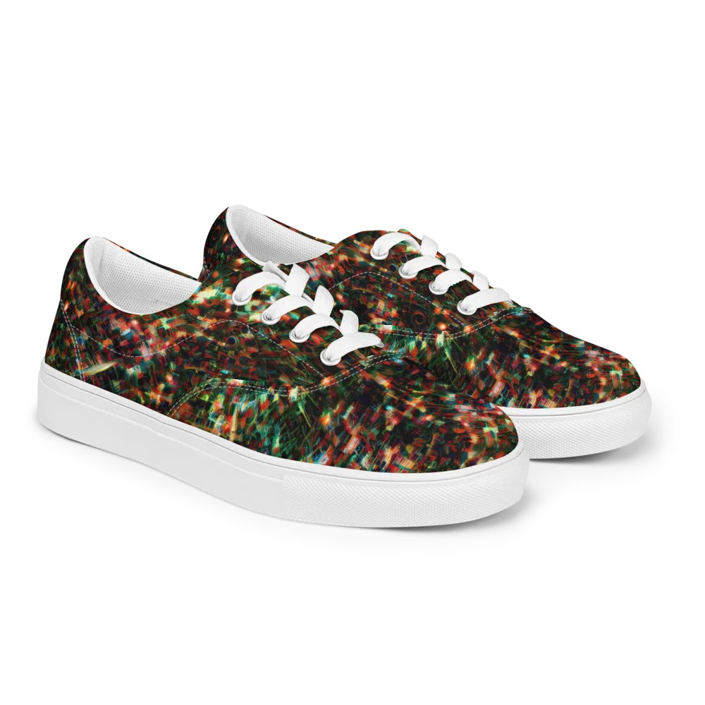 Emerald Afterdark on Men's Lace-Up Canvas Shoes — Right Front