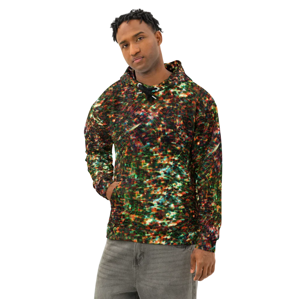Emerald Afterdark on Cotton Hoodie — Left Front