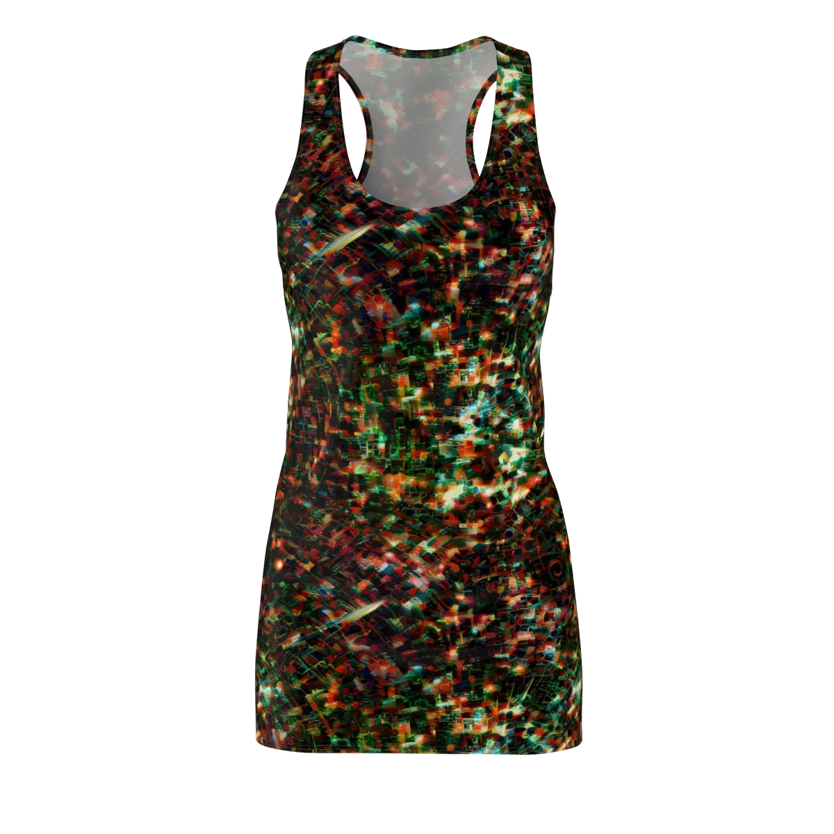 Emerald Afterdark on Racerback Dress — Front