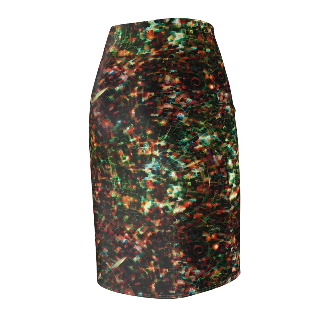 Emerald Afterdark on Pencil Skirt — Back Side