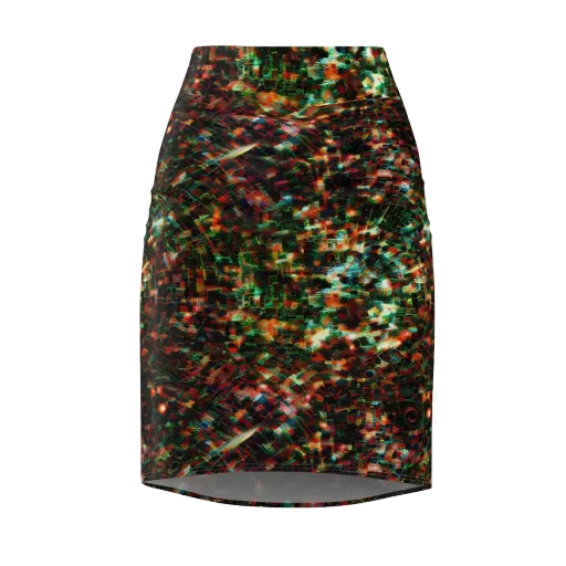 Emerald Afterdark on a Pencil Skirt