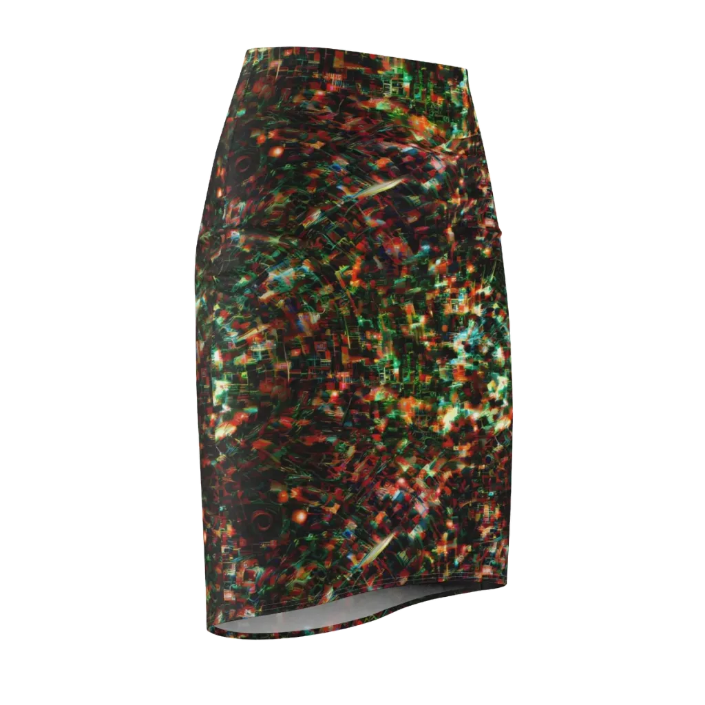 Emerald Afterdark on Pencil Skirt — Front Side