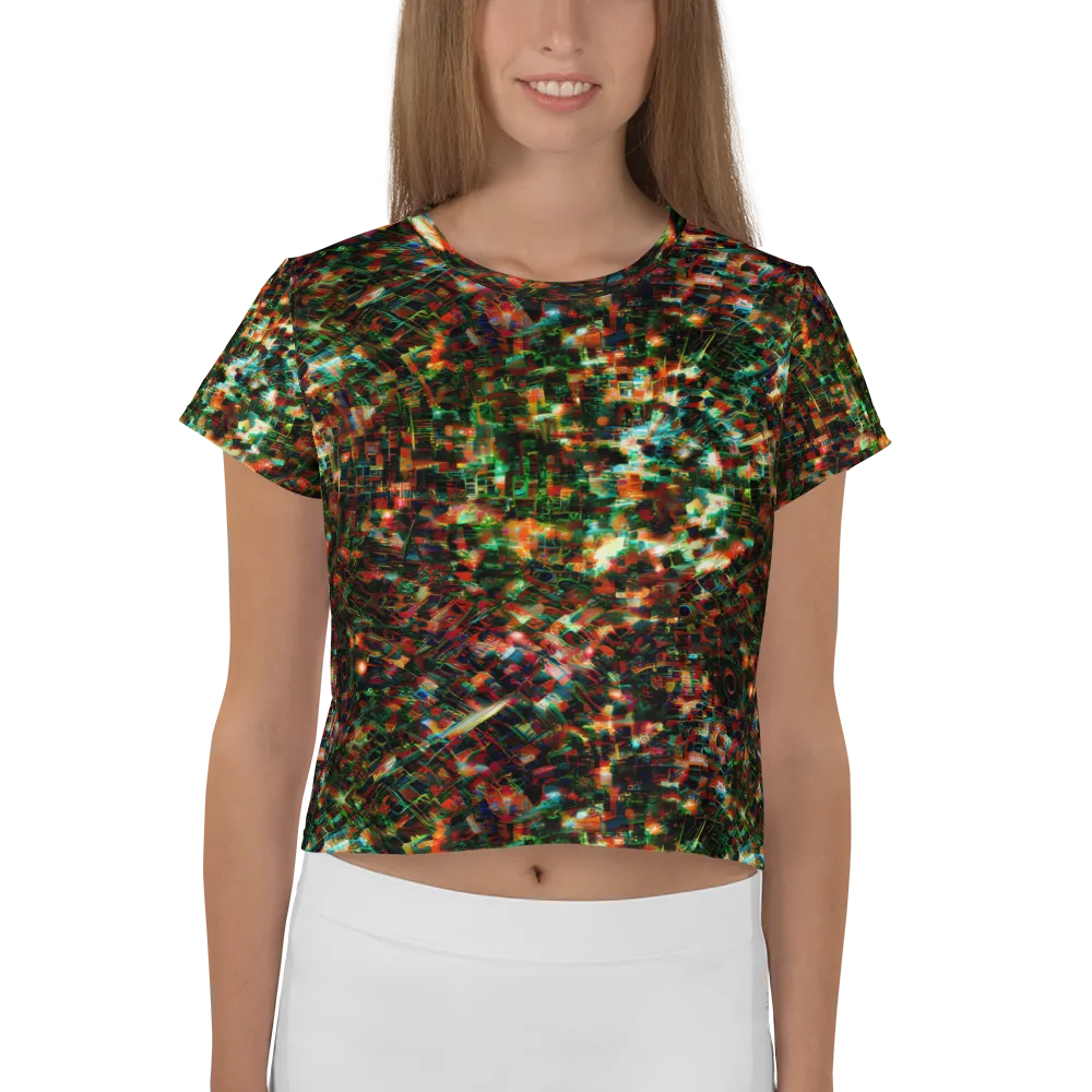Emerald Afterdark on Crop Tee — Front