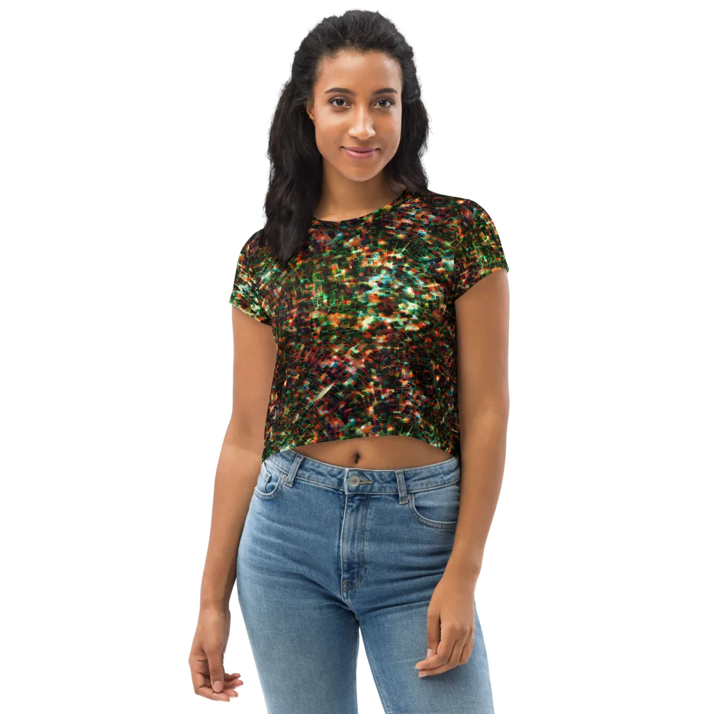 Emerald Afterdark on Crop Tee — Front