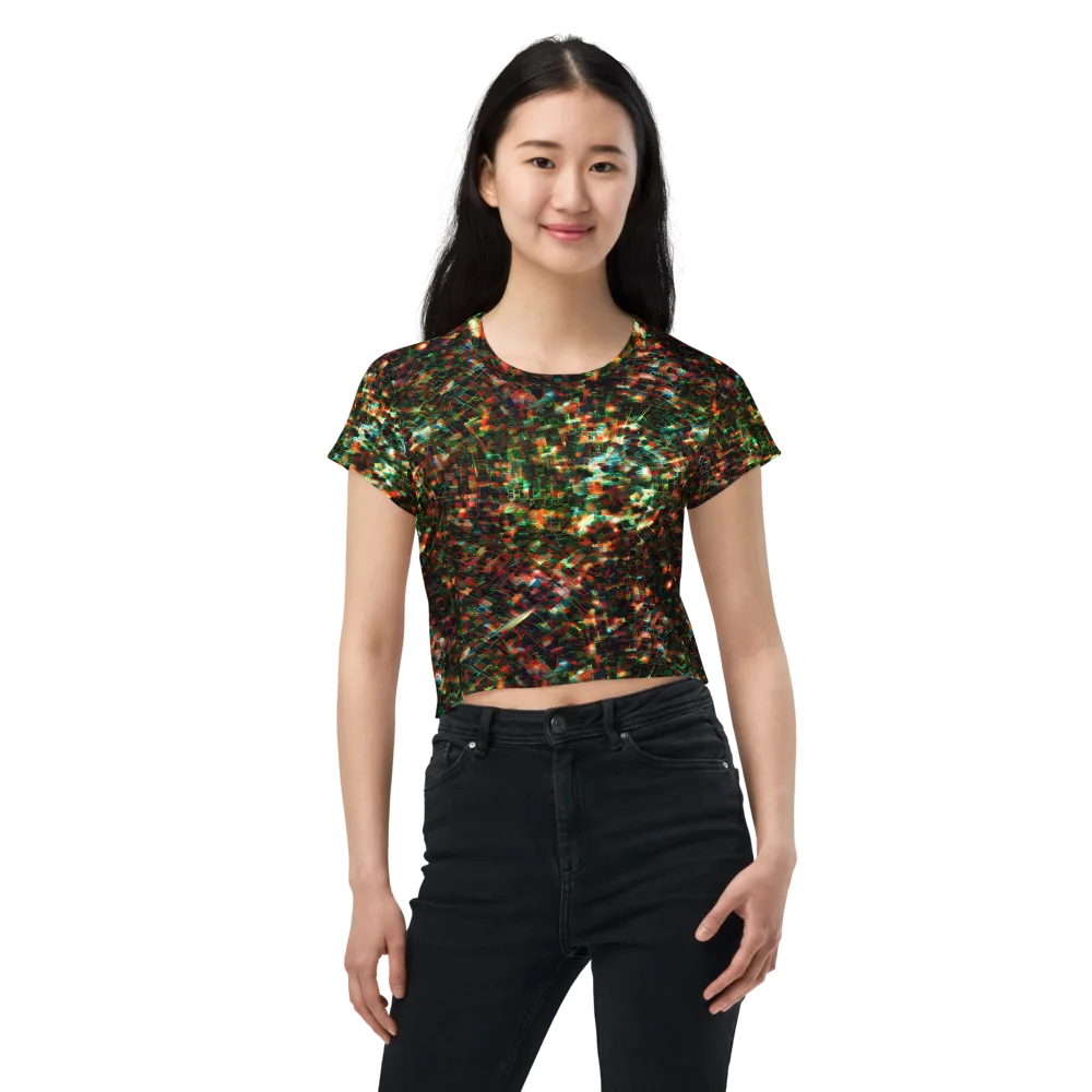Emerald Afterdark on Crop Tee — Front