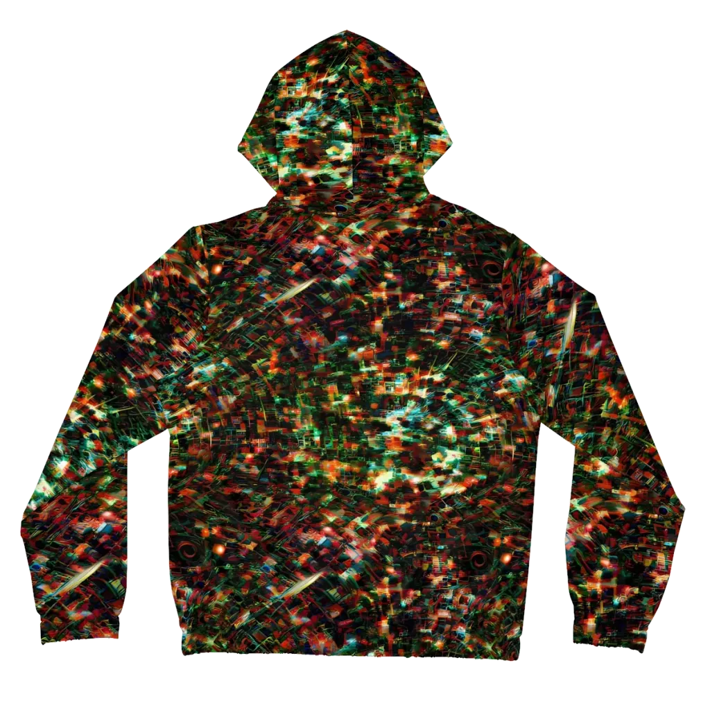 Emerald Afterdark on Women's Full-Zip Hoodie — Back