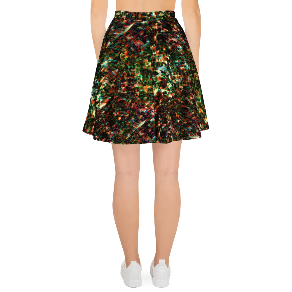 Emerald Afterdark on Skater Skirt — Back