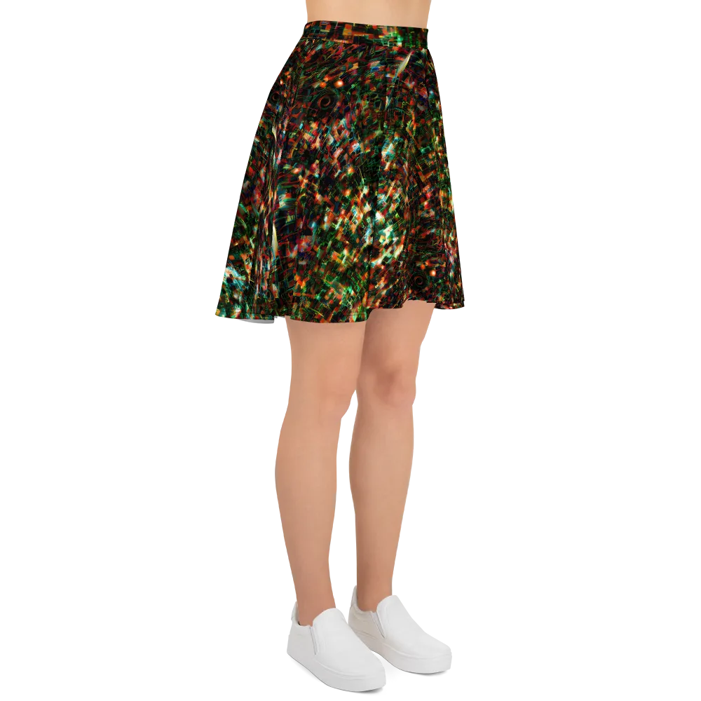 Emerald Afterdark on Skater Skirt — Right