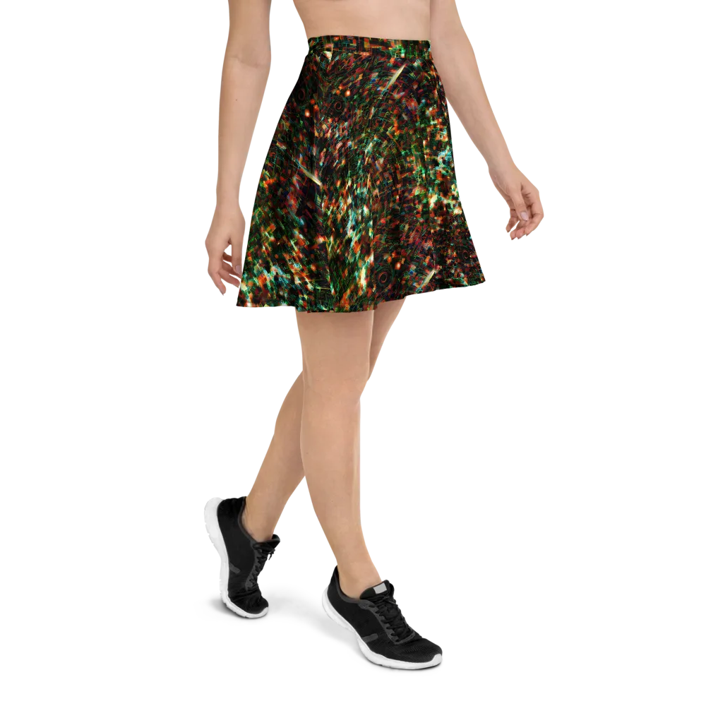 Emerald Afterdark on Skater Skirt — Right