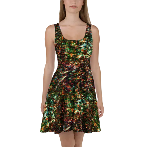 Emerald Afterdark on a Skater Dress