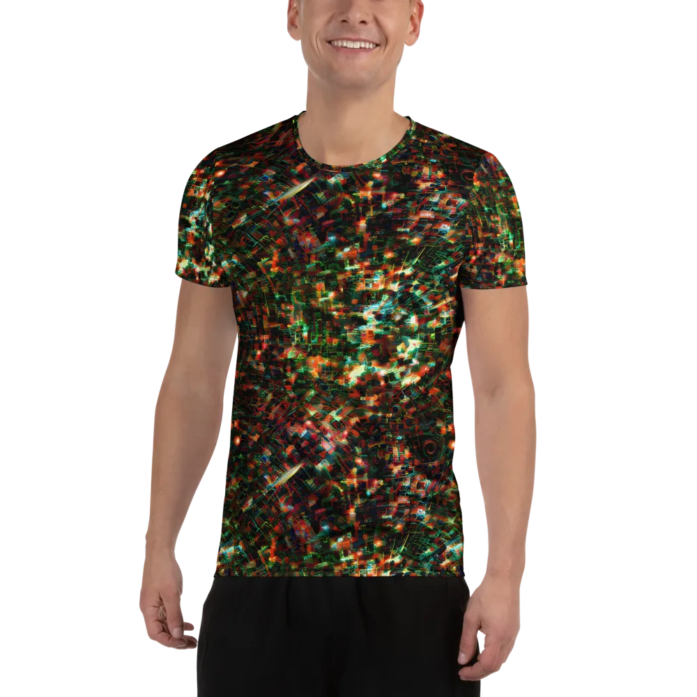 Emerald Afterdark on Men's Athletic T-Shirt — Front