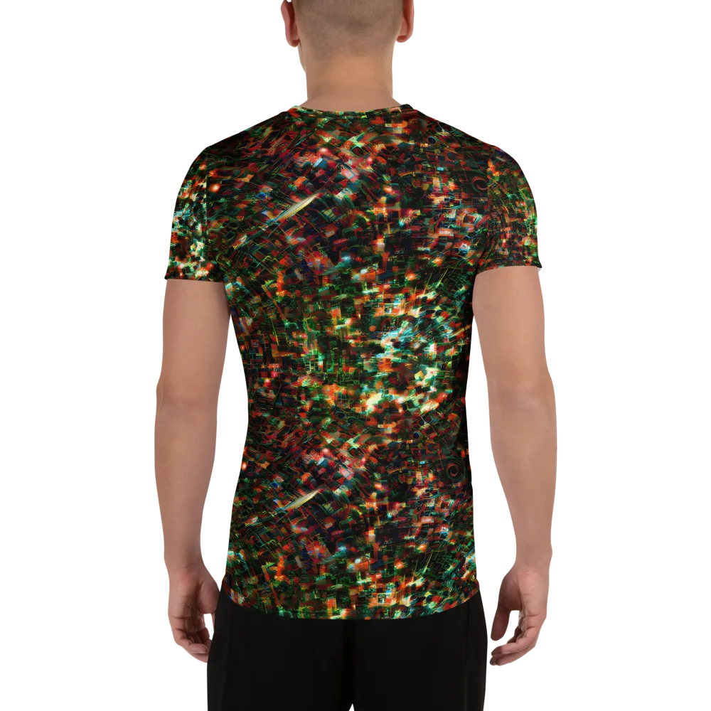 Emerald Afterdark on Men's Athletic T-Shirt — Back